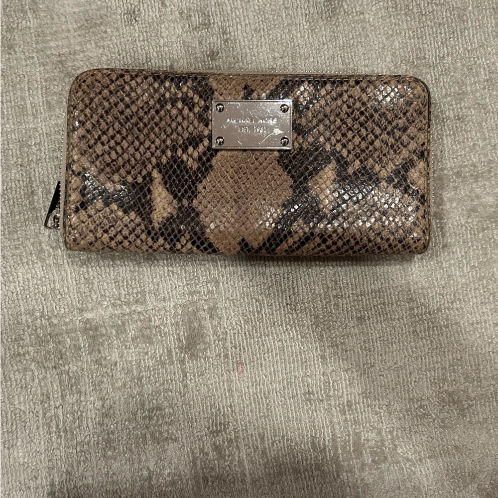 Michael Kors Snakeskin Wallet Clutch